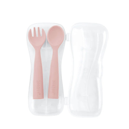 Haakaa Bendy Silicone Cutlery Set.