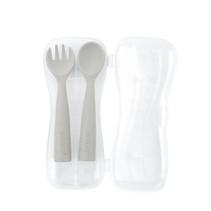 Haakaa Bendy Silicone Cutlery Set.