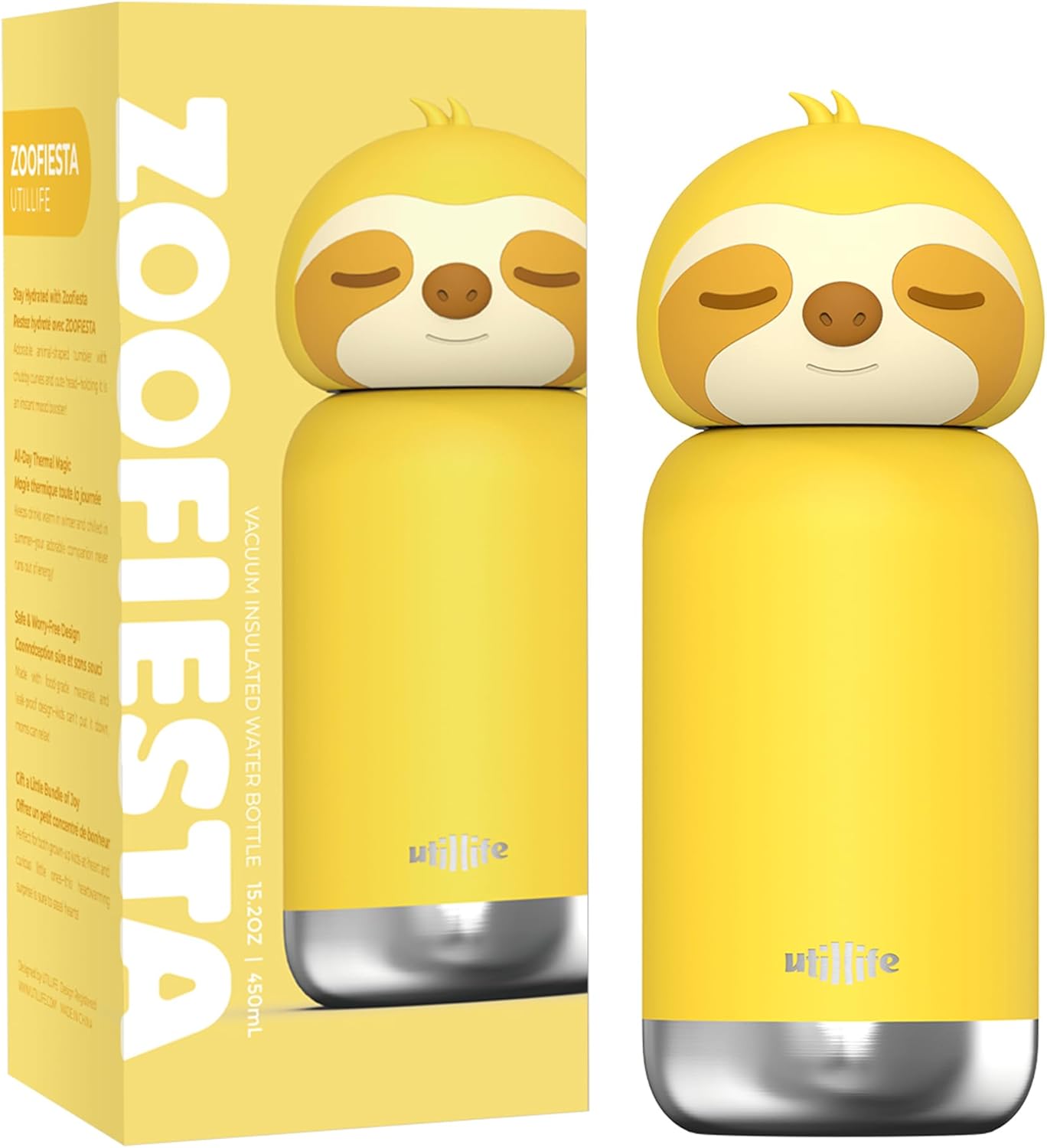 Zoofiesta Utillife  Kids Insulated Water Bottle (450ml)