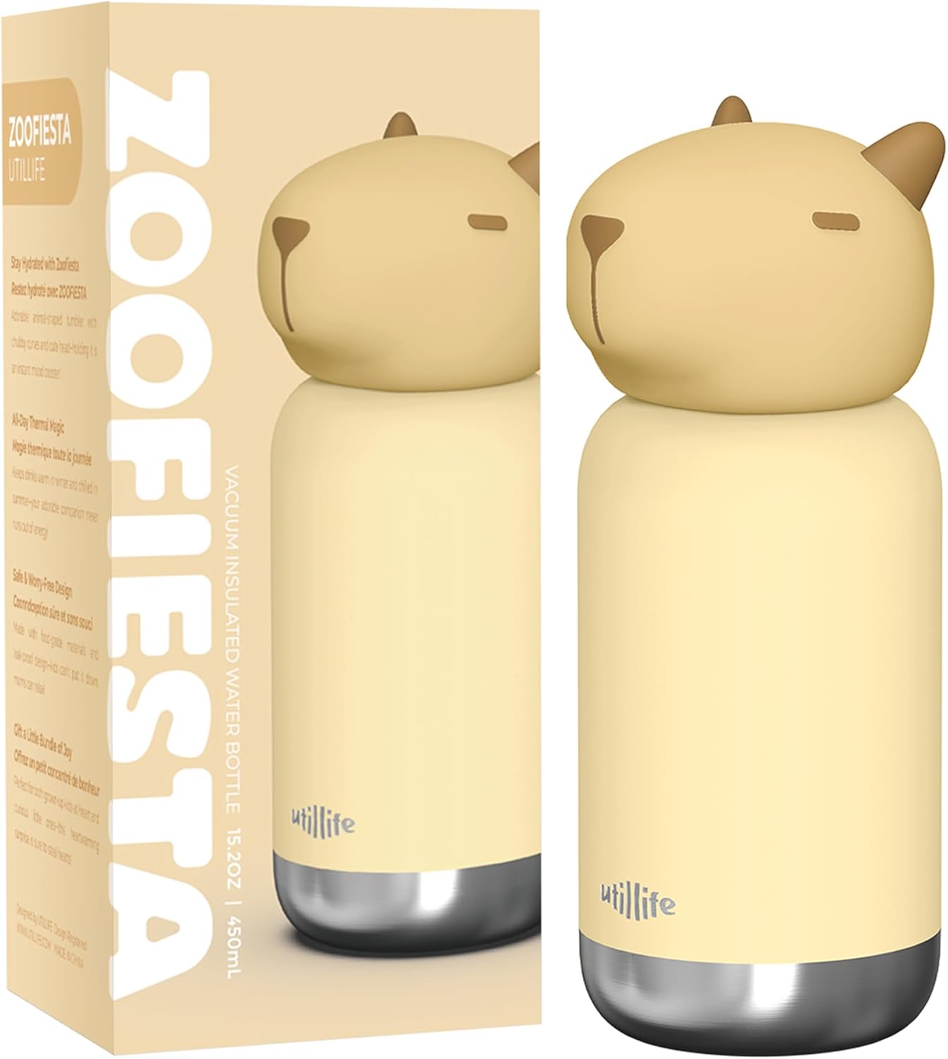 Zoofiesta Utillife  Kids Insulated Water Bottle (450ml)