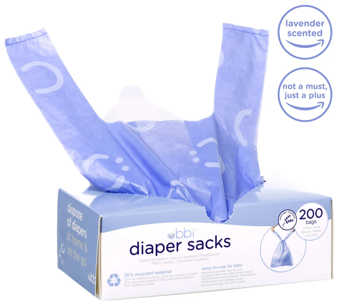 Ubbi Diaper Sacks Periwinkle (200 Counts)