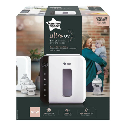 Tommee Tippee UV Sterilizer 3 in 1 - White and Black.