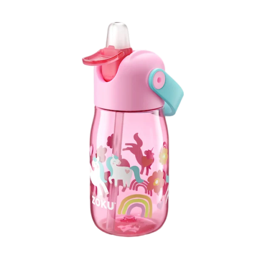 Zoku Kids Flip Straw Bottle (400ml)