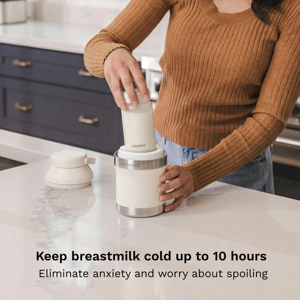 Baby Brezza All Day Breastmilk Cooler (300ml, Soft White)