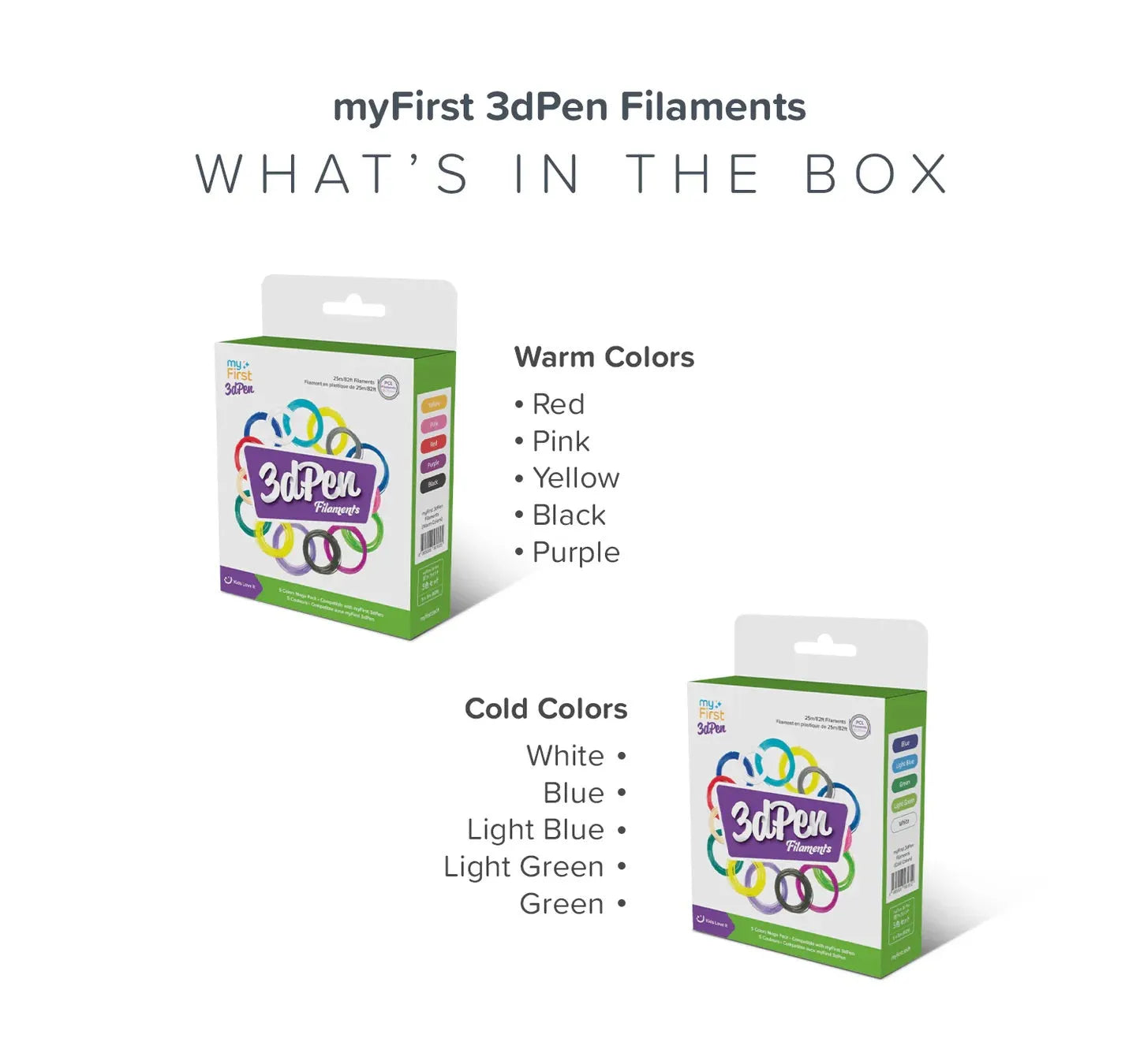 Myfirst Filament Refill for 3D Pen Make (5 Colors)