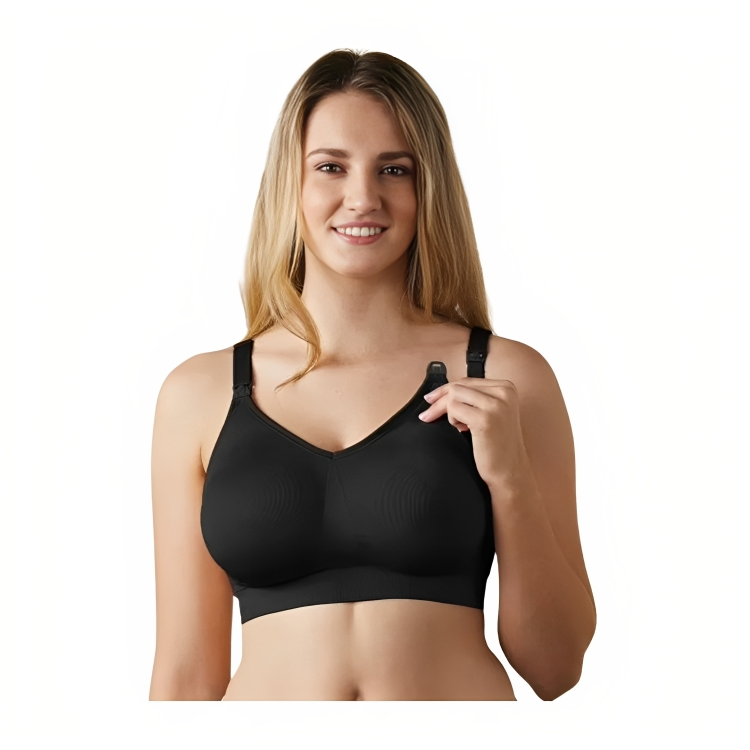 VidaMom Seamless Nursing Bra (Black) Pack Of 3