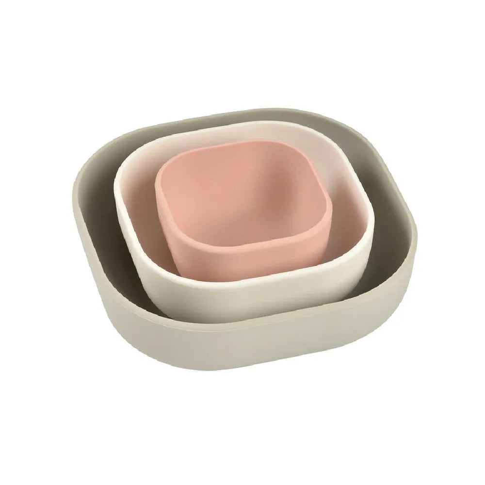 Beaba Silicone 3 Piece Nesting Bowl Set