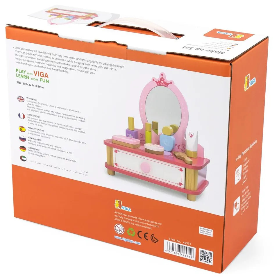 VIGA - Wooden Table Top Make Up Set for Kids