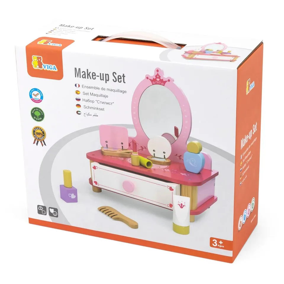 VIGA - Wooden Table Top Make Up Set for Kids