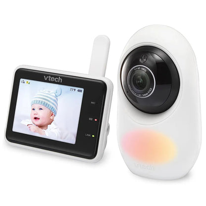 VTech - Wi-Fi 1080P HD Video Monitor with Remote Access - White - 2.8-Inch