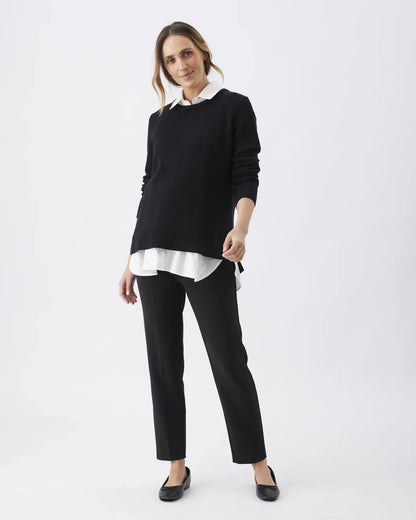 Ripe Maternity Alexa Classic Crop Pant (Black, Large)