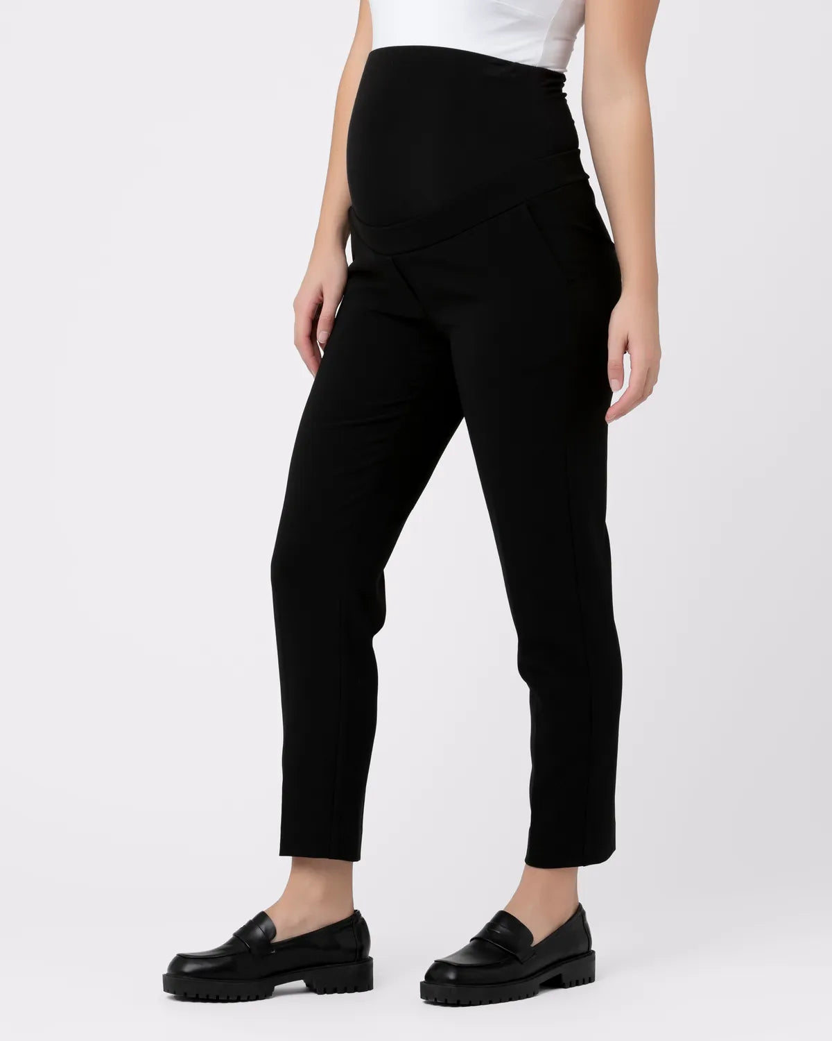 Ripe Maternity Alexa Classic Crop Pant (Black, Large)
