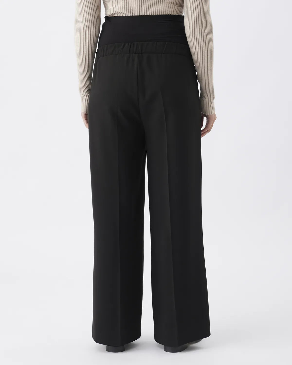 Ripe Maternity Alexa Wide Leg Pant (Black, Small)