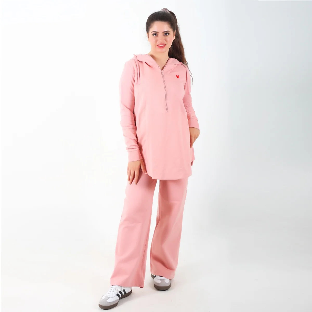 Become a Mom Maternity Tracksuit (Rose, XL)