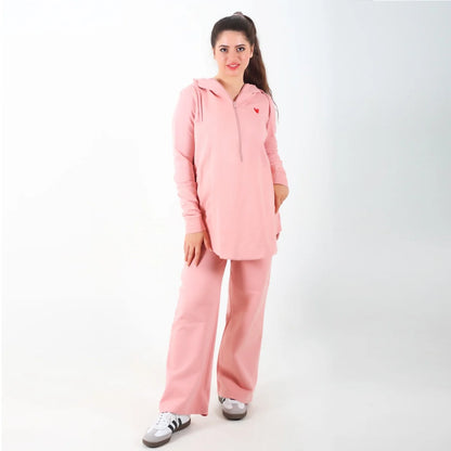 Become a Mom Maternity Tracksuit (Rose, XL)