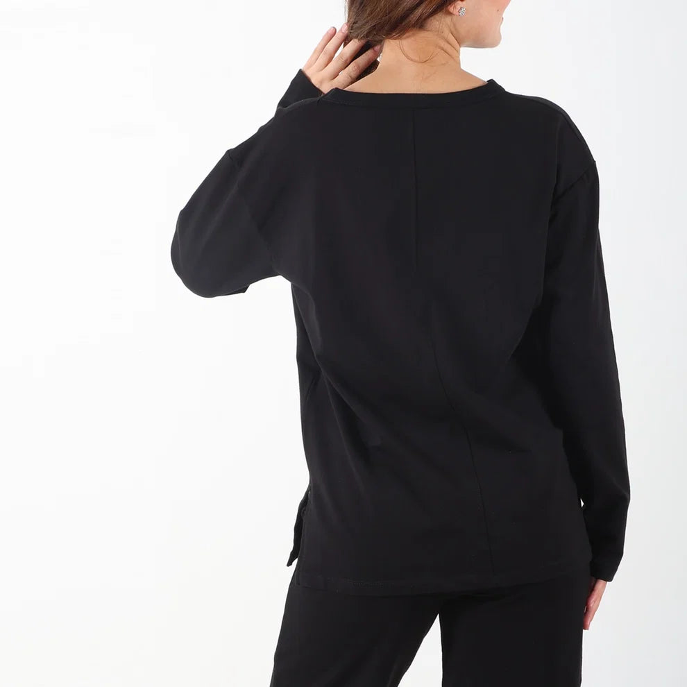 Become a Mom Lego Maternity Tracksuit (Black, Medium)
