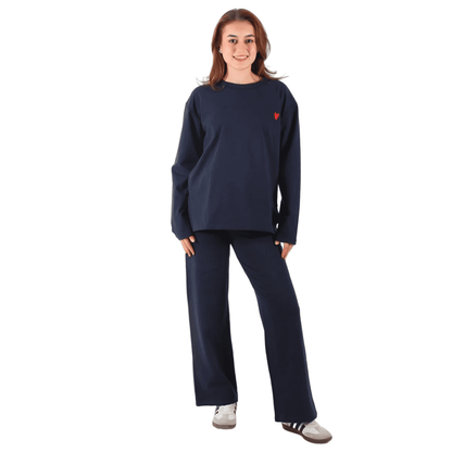 Become a Mom Lego Maternity Tracksuit (Navy)