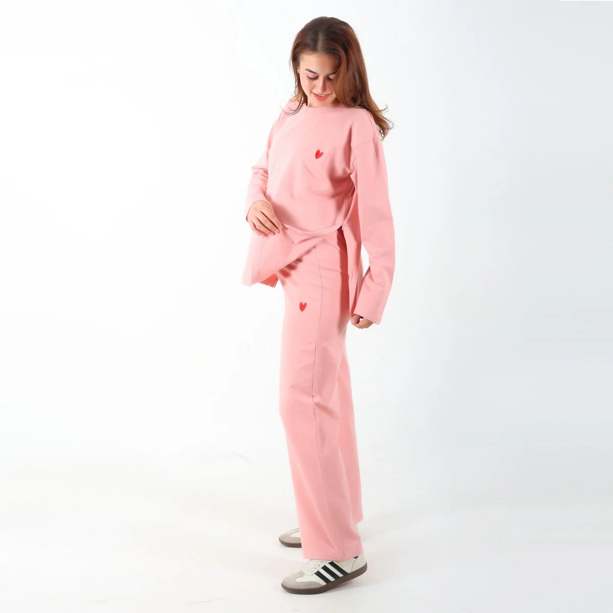 Become a Mom Lego Maternity Tracksuit (Rose, Small)