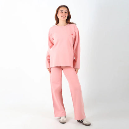 Become a Mom Lego Maternity Tracksuit (Rose, Small)