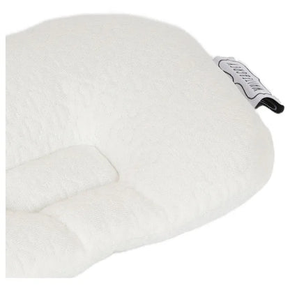 White & Grey Bamboo Cushioned Baby Pillow