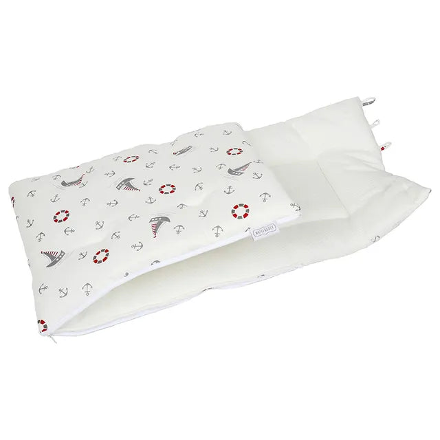 White & Grey Baby Sleeping Bag Soft Bamboo Swaddle Nest