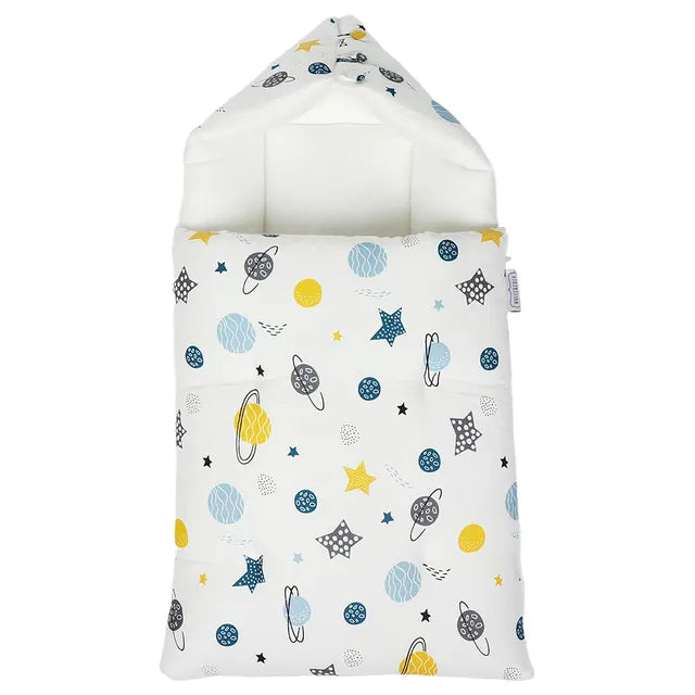 White & Grey Baby Sleeping Bag Soft Bamboo Swaddle Nest