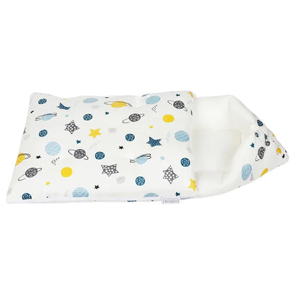 White & Grey Baby Sleeping Bag Soft Bamboo Swaddle Nest