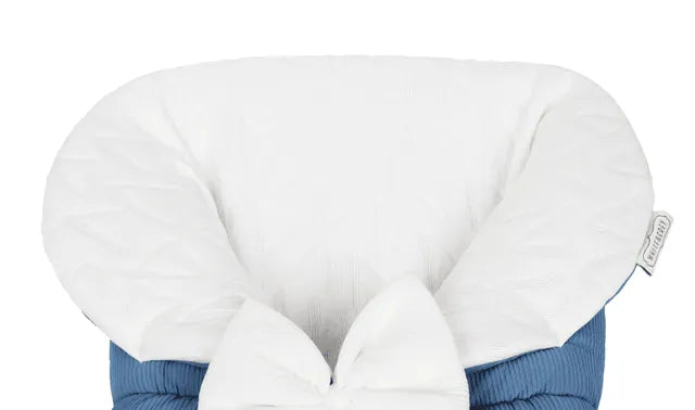 White & Grey Baby Sleeping Bag White With Bow