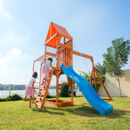 Dynamic Sports Wooden Swing Set