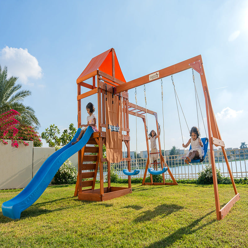 Dynamic Sports Wooden Swing Set