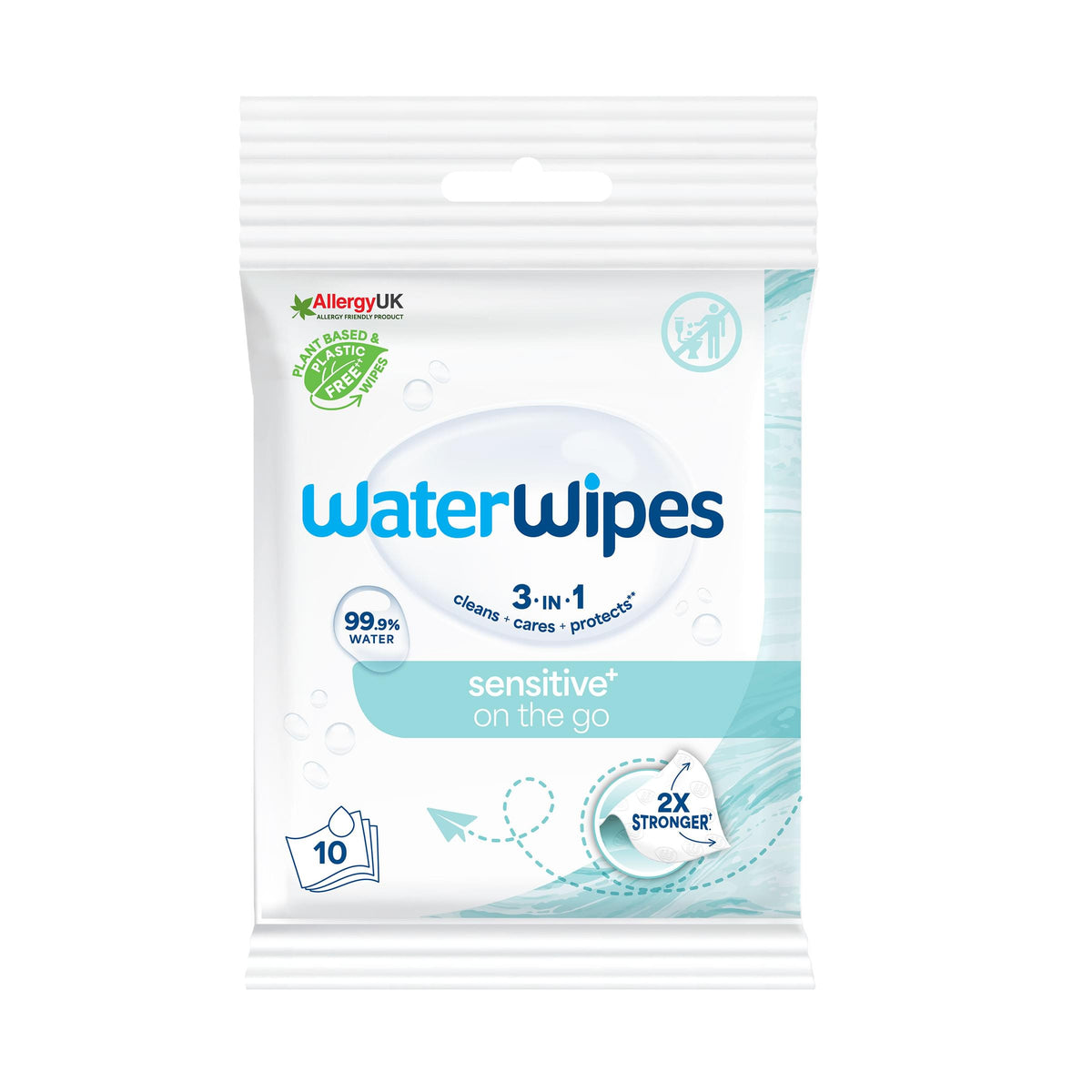 WaterWipes The World's Purest Wipes, Refresh On the Go