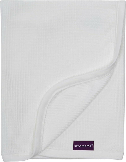 Clevamama Baby Waffle Weave Cotton Blanket 120x140 cm.