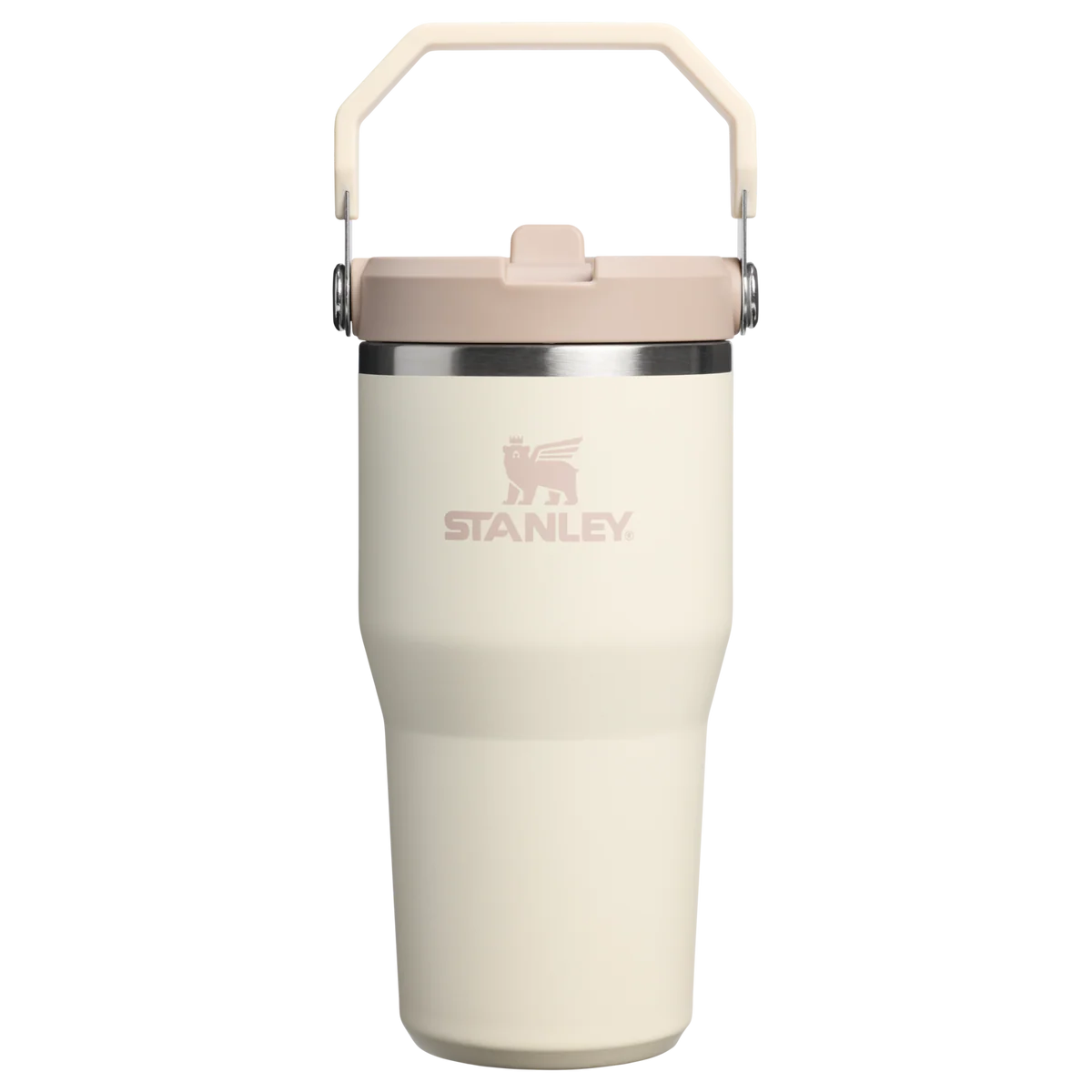Stanley Ice Flow Flip Straw Tumbler (Cream, 590ml)