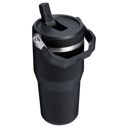 Stanley Ice Flow Flip Straw Tumbler (Black, 590ml)