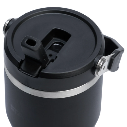 Stanley Ice Flow Flip Straw Tumbler (Black, 590ml)