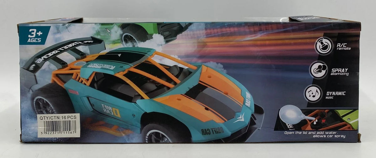 Crazon - High-Speed Remote Control Racing Car with Lights, Music & Smoke Spray Effect