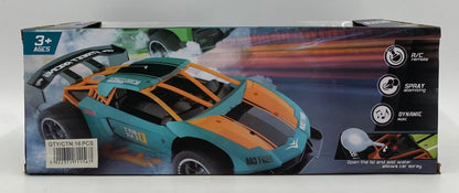 Crazon - High-Speed Remote Control Racing Car with Lights, Music & Smoke Spray Effect