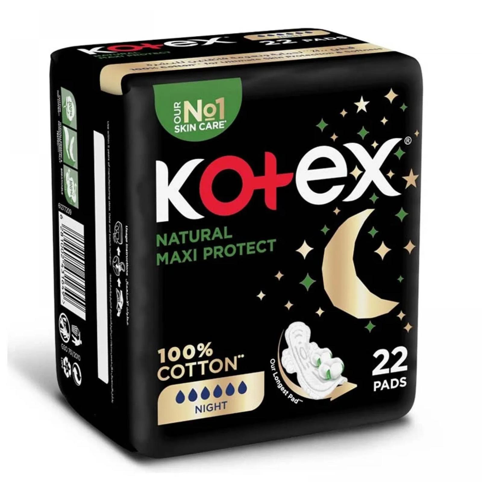 Kotex Natural Maxi Night Cotton Sanitary Pads