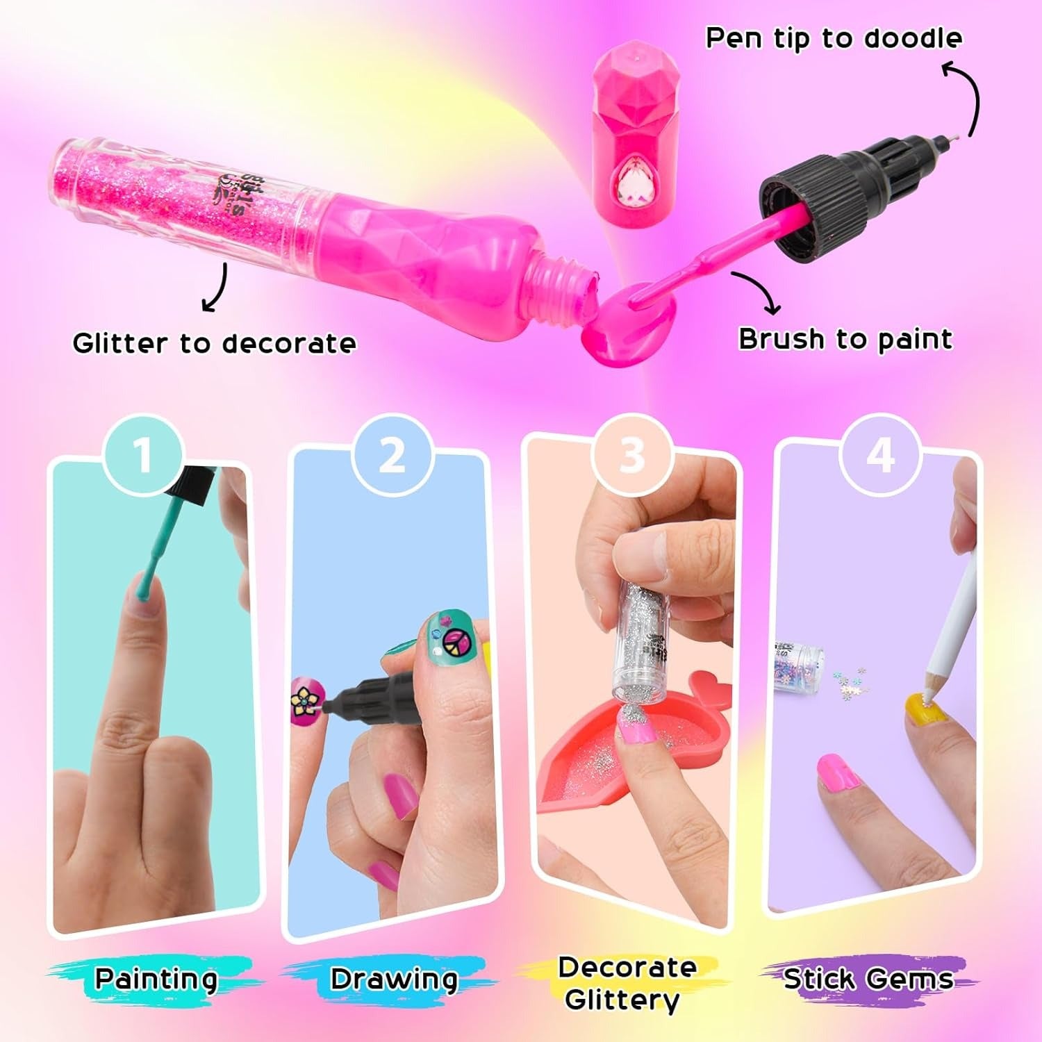 Nail Polish Kit for Kids (6-12 Year Old)