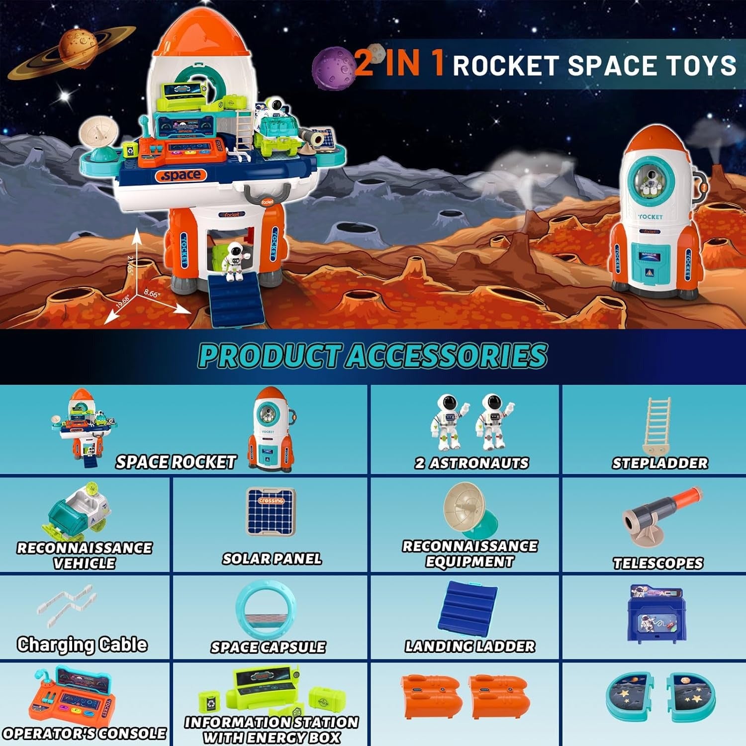 Xiong Cheng Rocket Kit Play Set