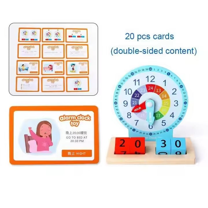Xin Miao Teaching Wooden Clock Activities Set