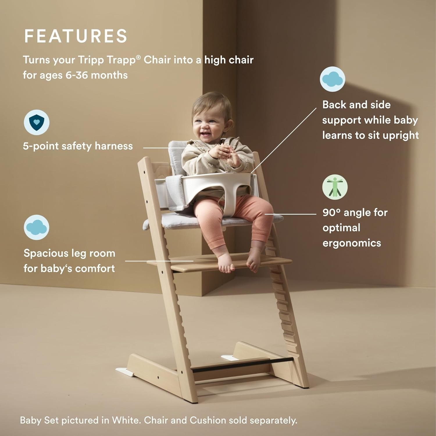 Stokke Tripp Trapp Baby Set, Serene Pink