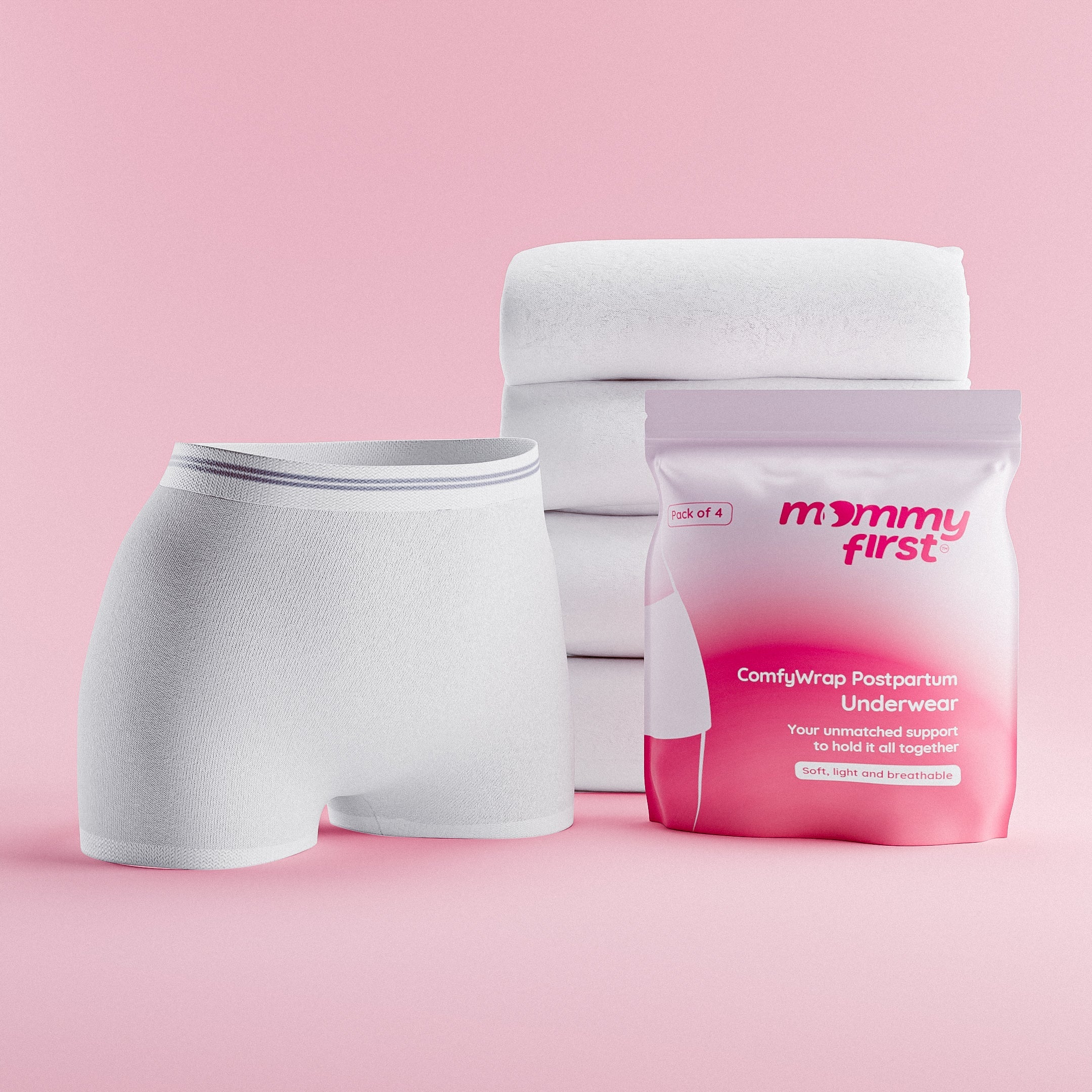 Mommy First Postpartum Underwear - Pack of 4