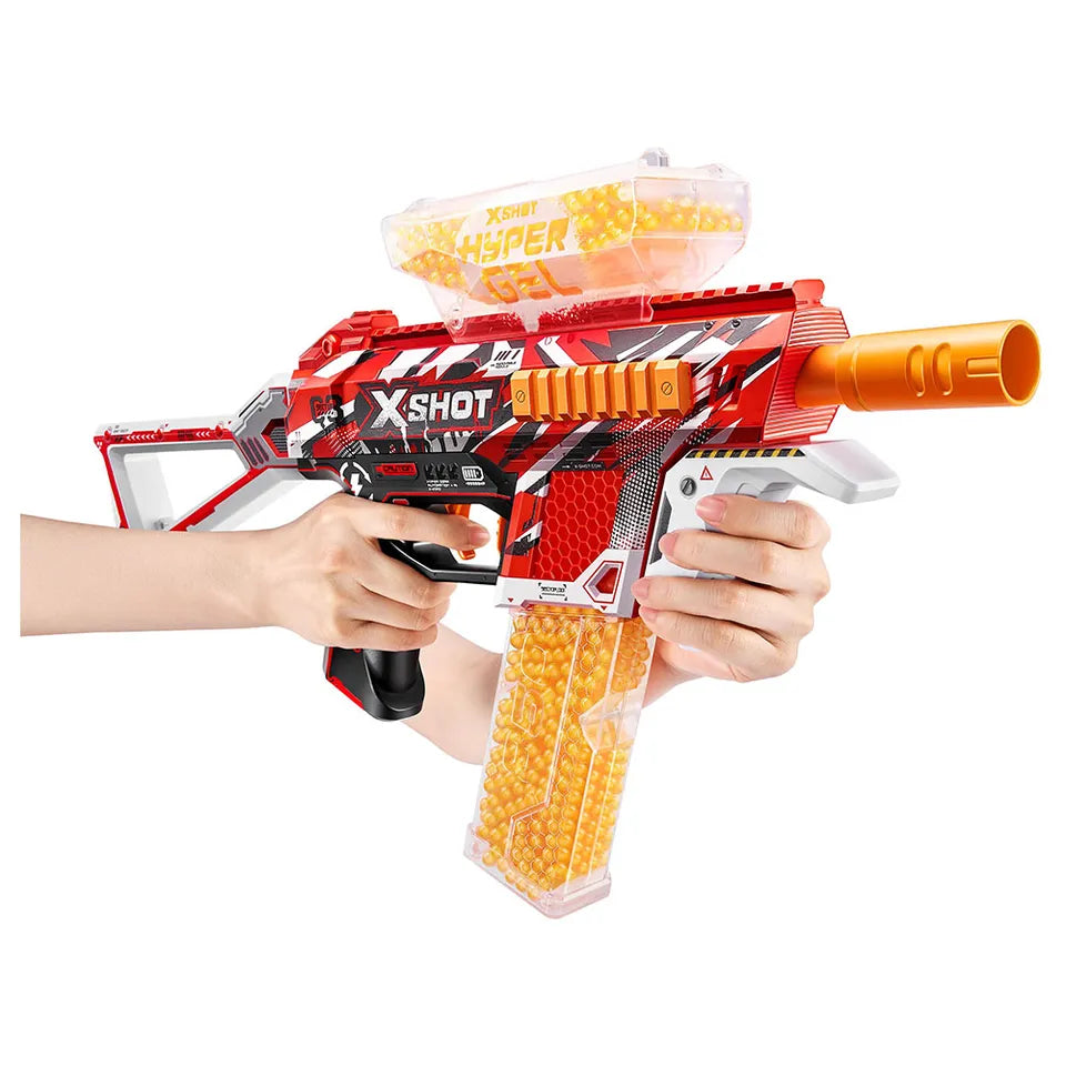 X-Shot Hyper Gel Trace Fire Medium Blaster – 10,000 Gellets