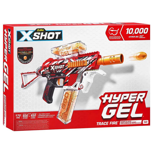 X-Shot Hyper Gel Trace Fire Medium Blaster – 10,000 Gellets