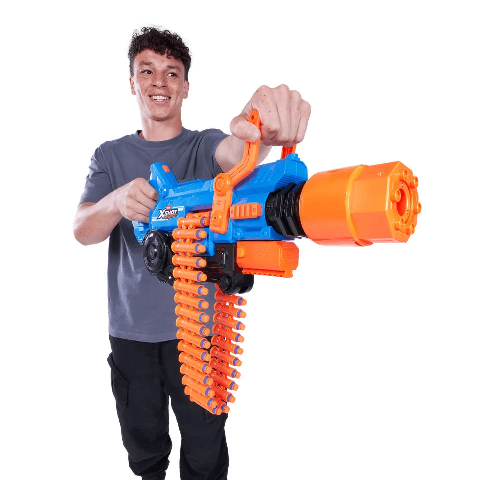 X-Shot Insanity Smoking Barrel Toy Gun – 72 Darts