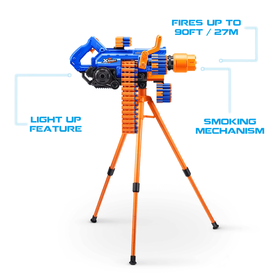 X-Shot Insanity Smoking Barrel Toy Gun – 72 Darts