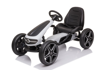 FITAAC Mercedes-Benz Go-Kart – Pedal-Powered with EVA Tires & Leather Seat
