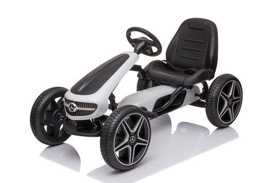 FITAAC Mercedes-Benz Go-Kart – Pedal-Powered with EVA Tires & Leather Seat