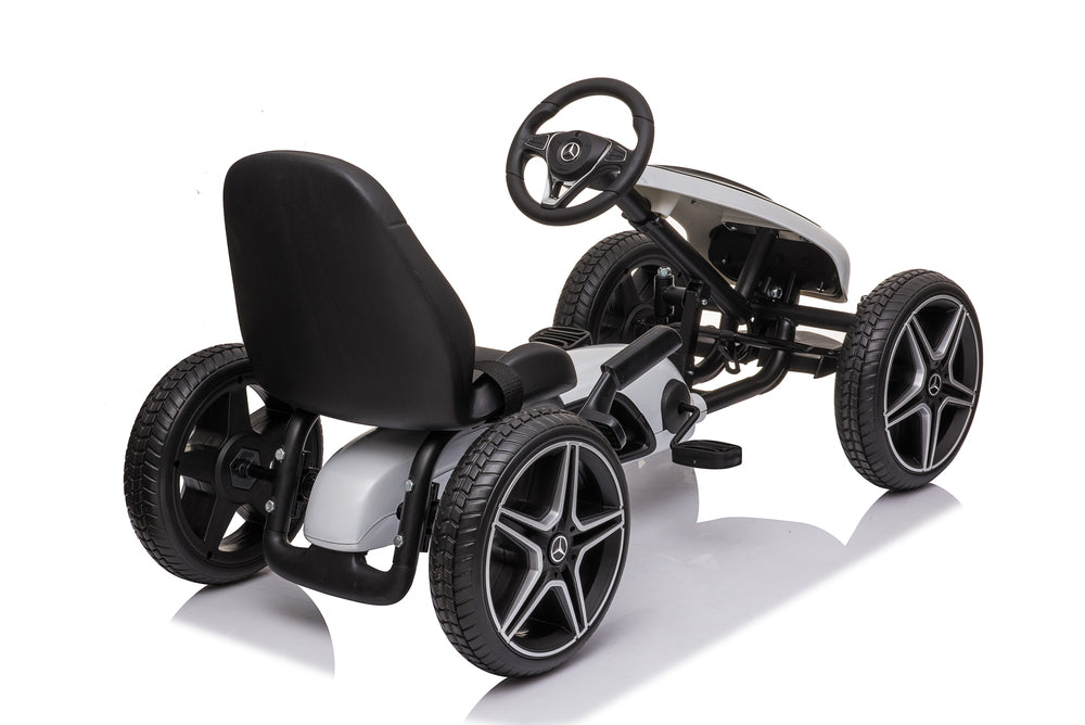 FITAAC Mercedes-Benz Go-Kart – Pedal-Powered with EVA Tires & Leather Seat